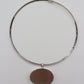 Shell Top Sterling Silver Choker