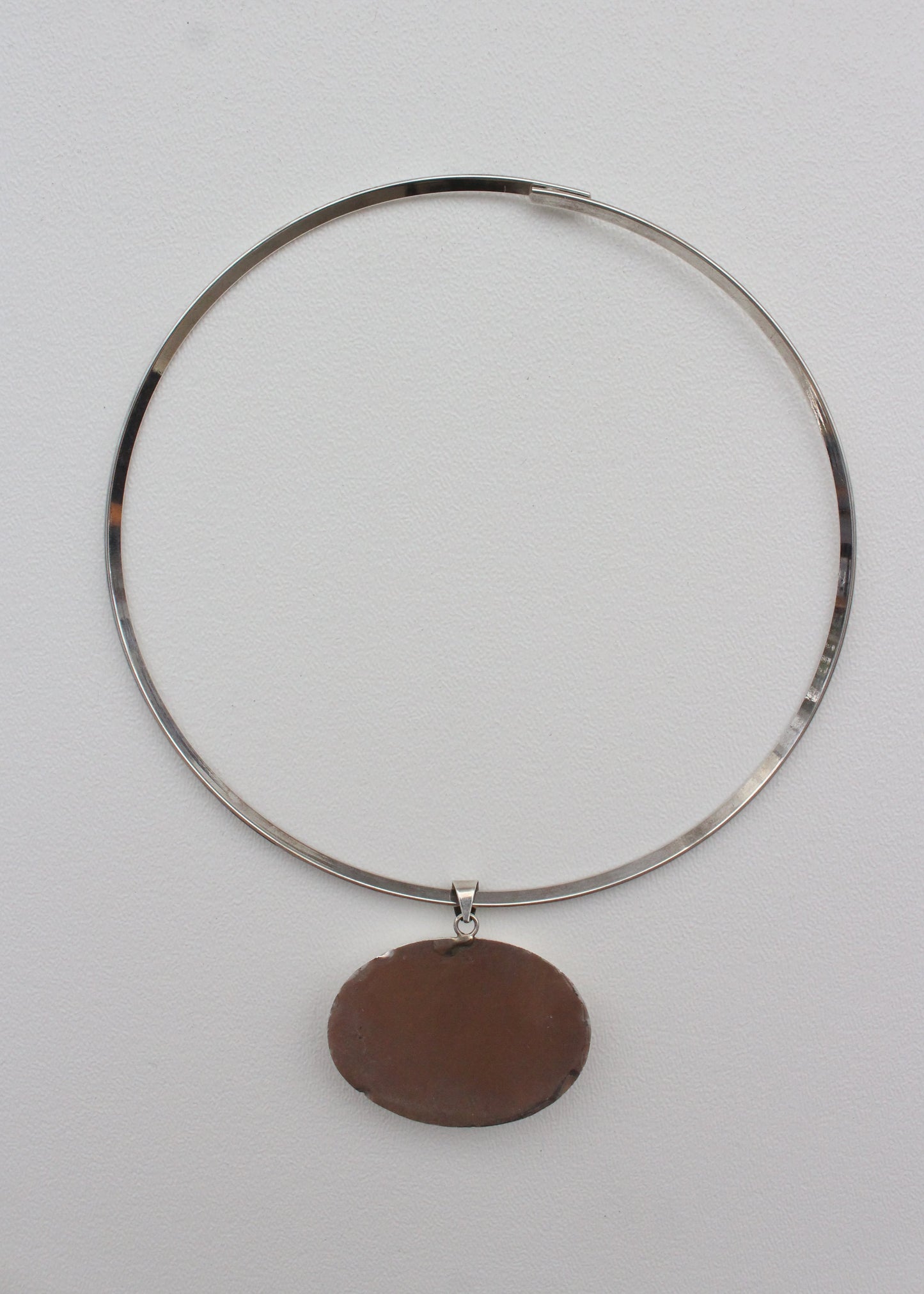 Shell Top Sterling Silver Choker
