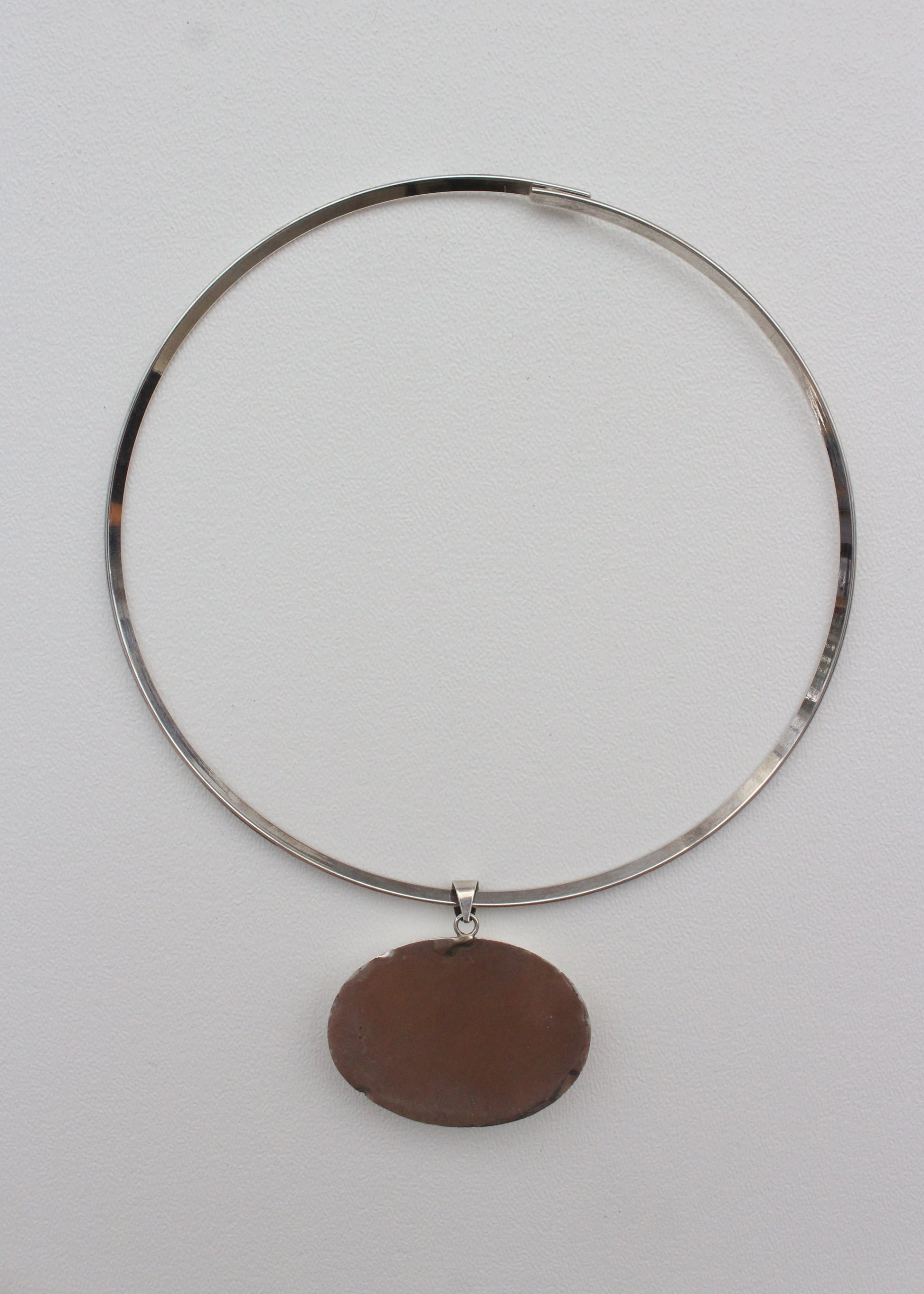 Shell Top Sterling Silver Choker