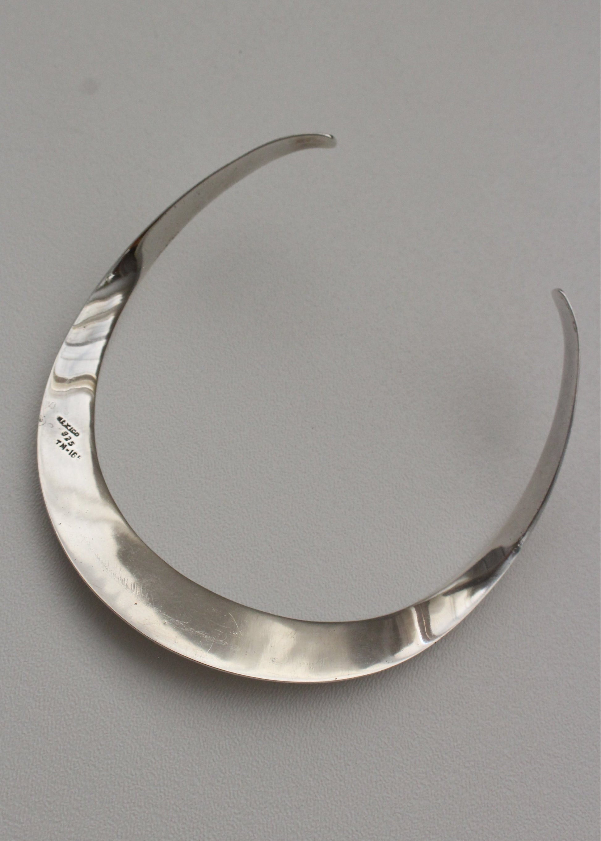 Wide Sterling Silver Choker