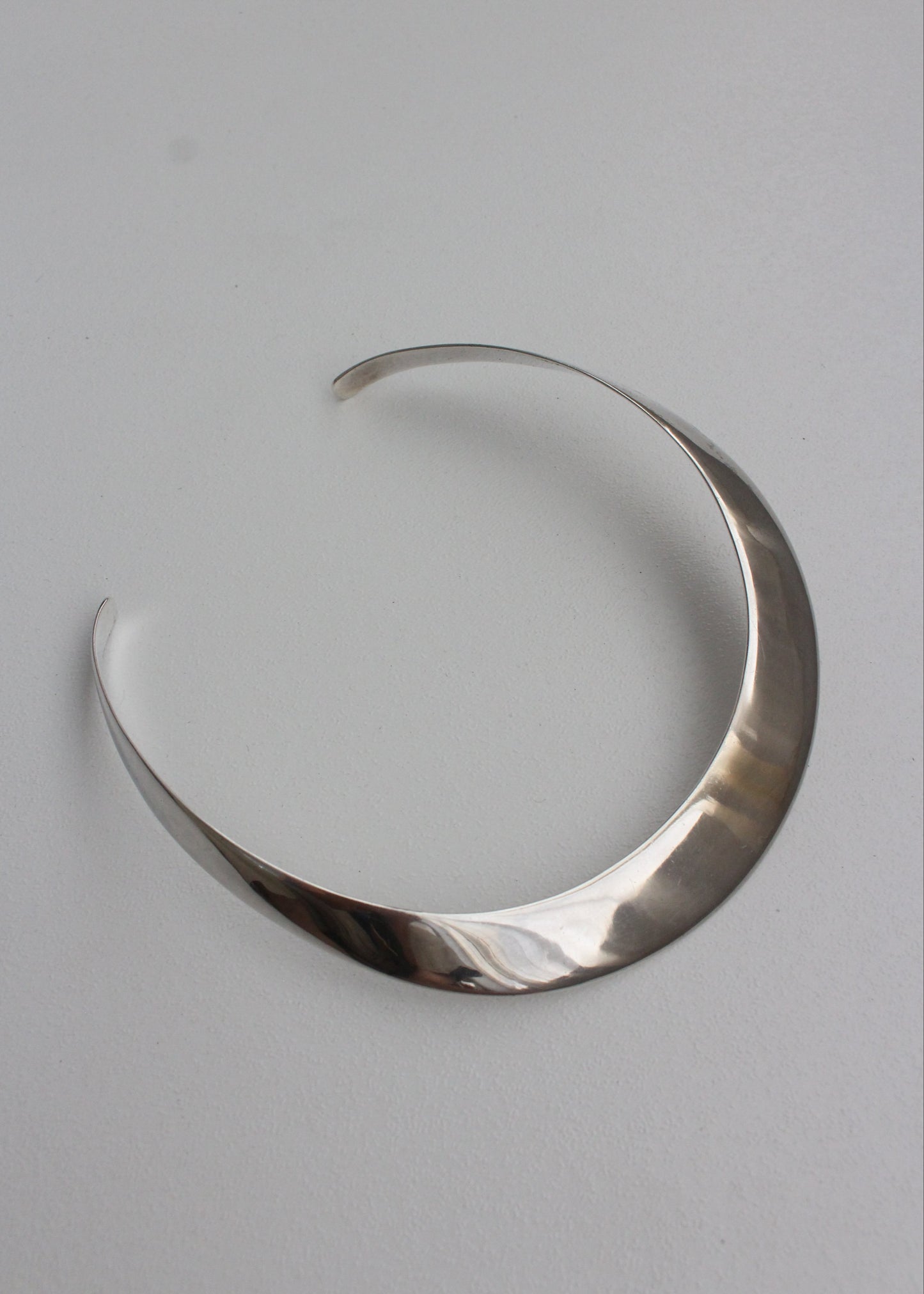 Wide Sterling Silver Choker