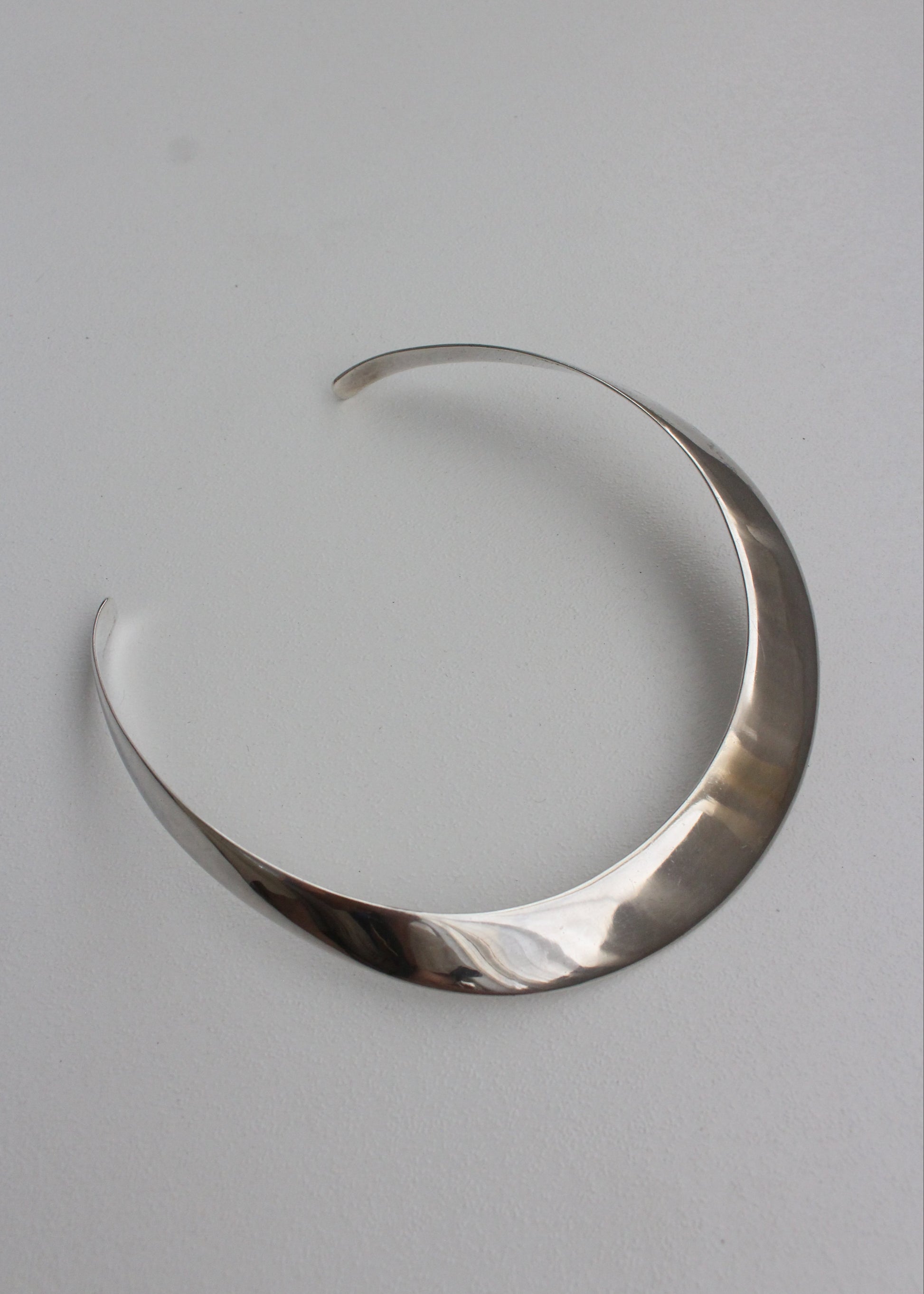 Wide Sterling Silver Choker