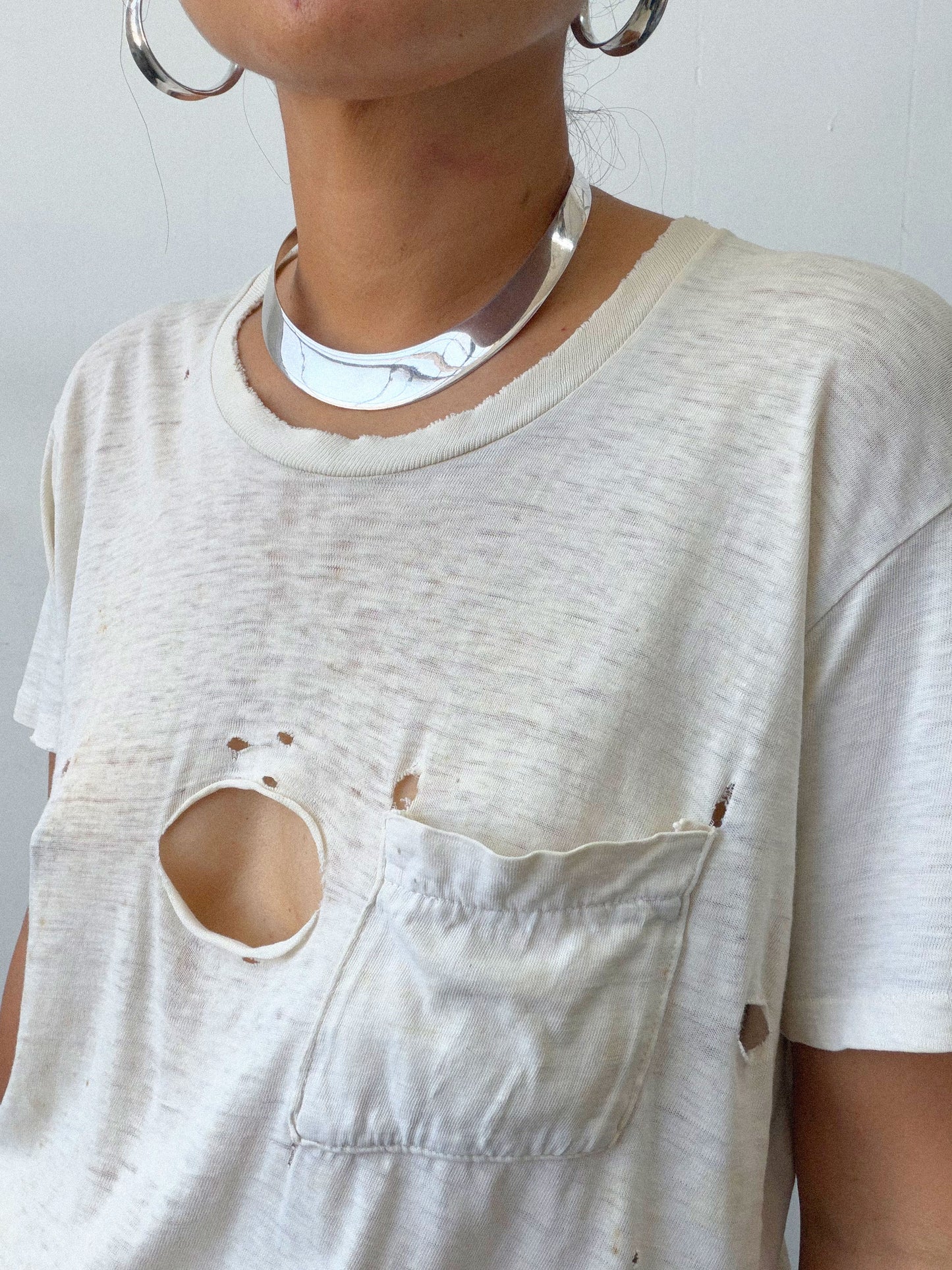 Wide Sterling Silver Choker