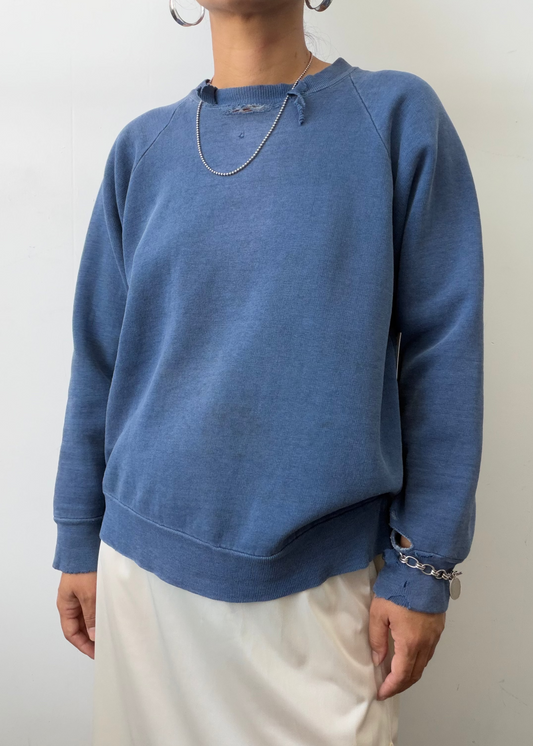 1960s Blue Sweatshirt
