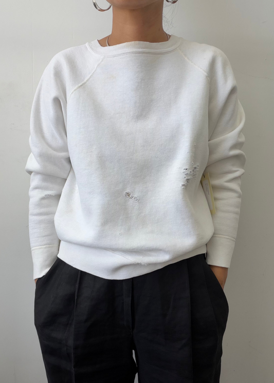 1970s White Sweatshirt