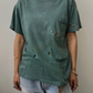 BORO Distressed Tshirt Teal