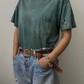 BORO Distressed Tshirt Teal