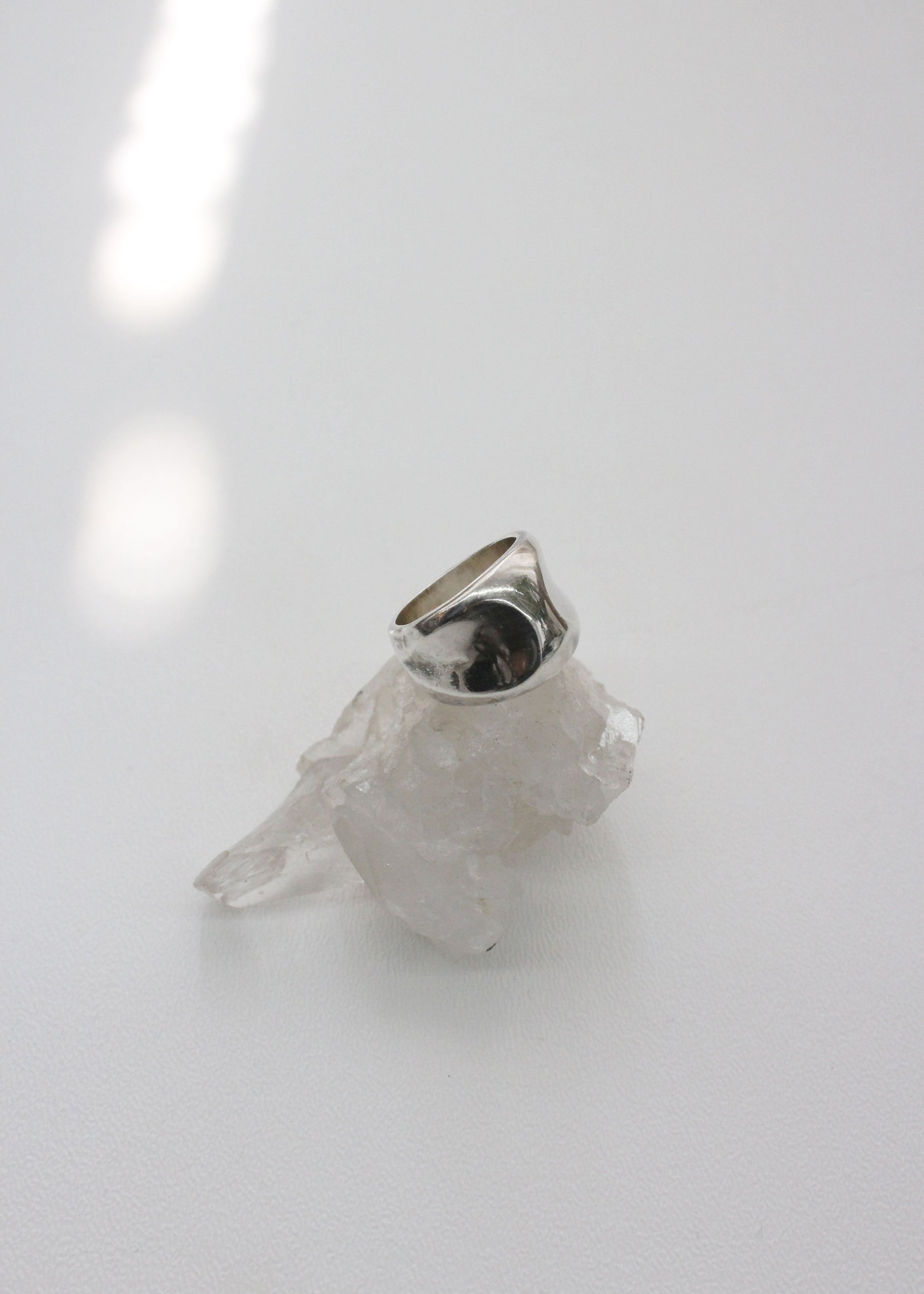 Molten Sterling Silver Ring 6.5