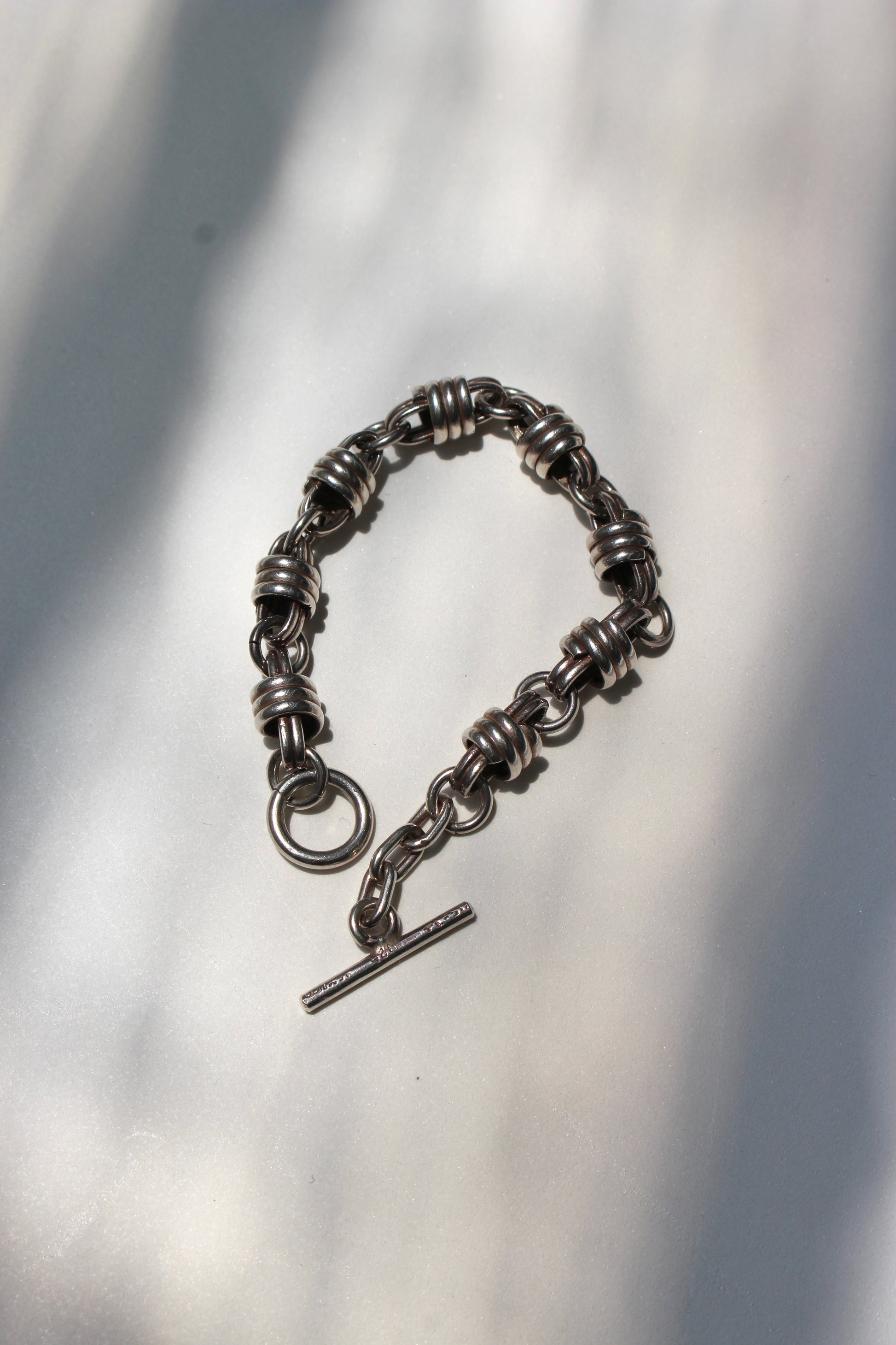 Toggle Chain Bracelet Sterling Silver