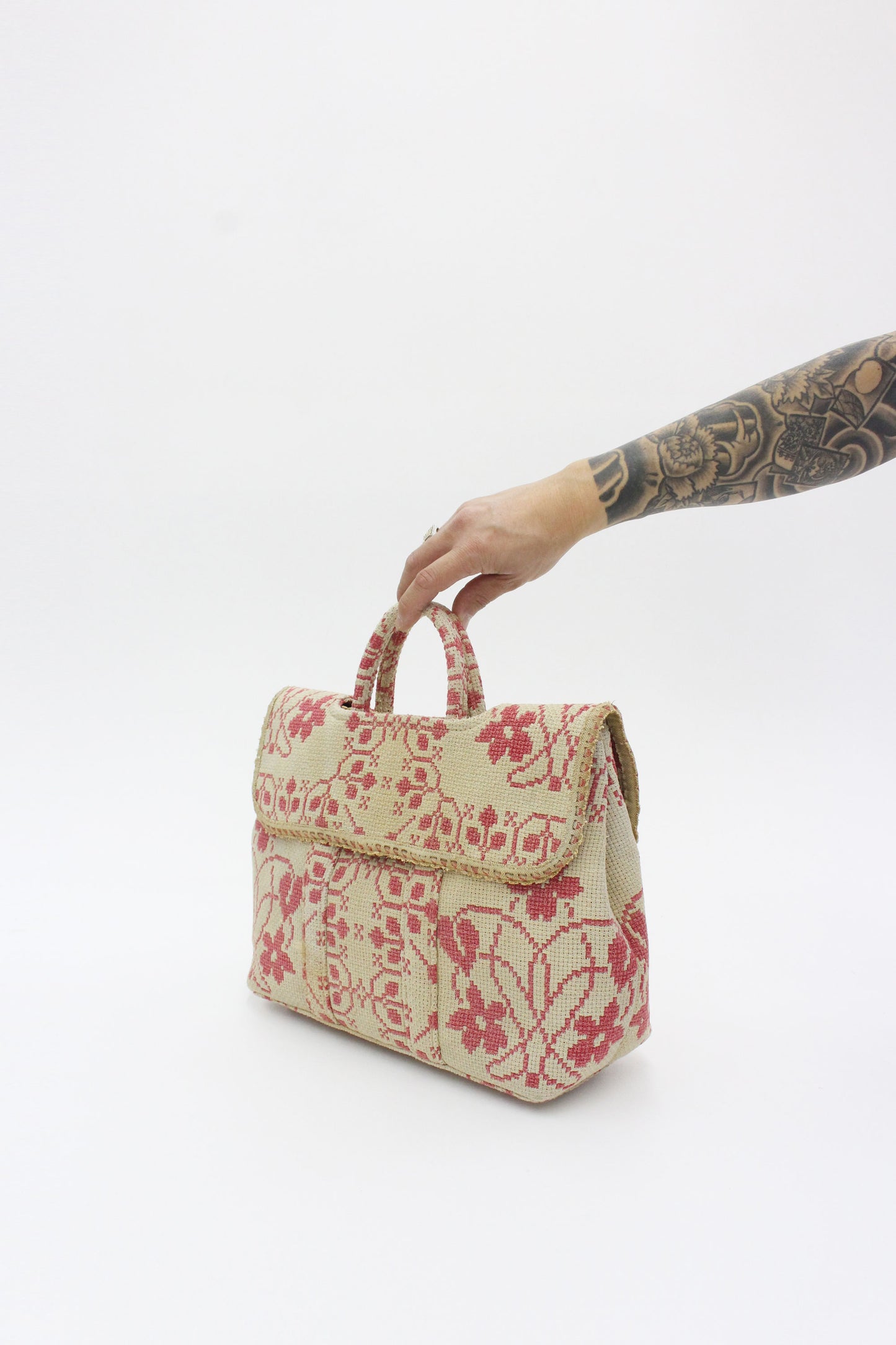 Mini Bag Antique overshot coverlet