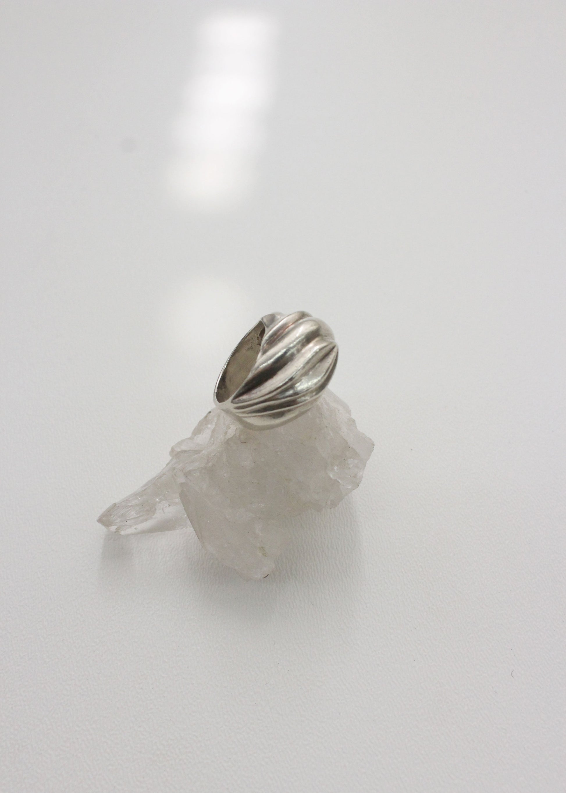 Wave Sterling Silver Ring 6