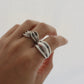 Groove Sterling Silver Ring 7.75