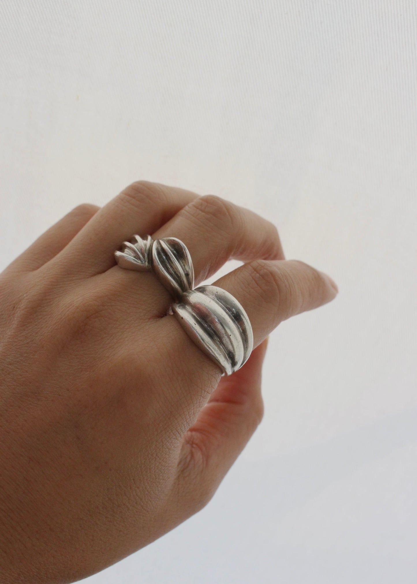 Groove Sterling Silver Ring 7.75