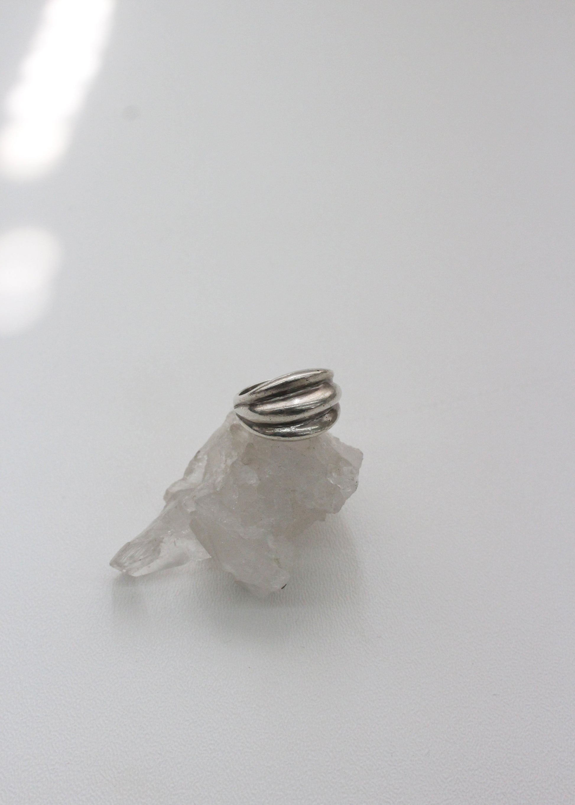 Groove Sterling Silver Ring 7.75