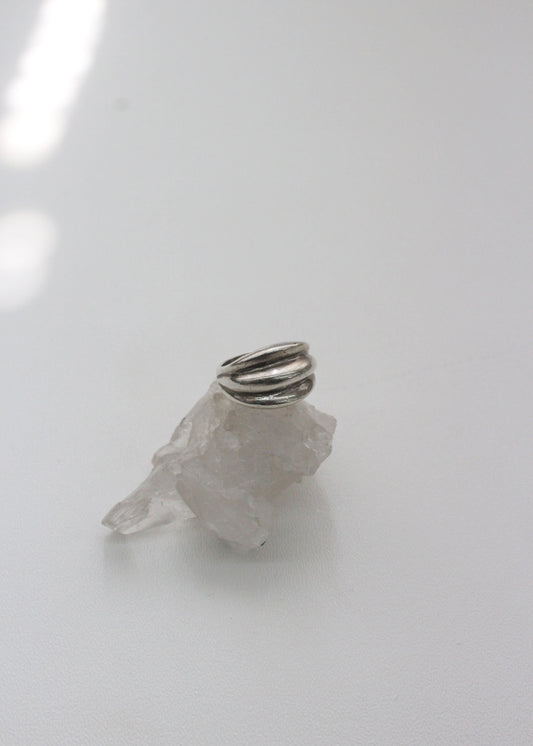 Groove Sterling Silver Ring 7.75