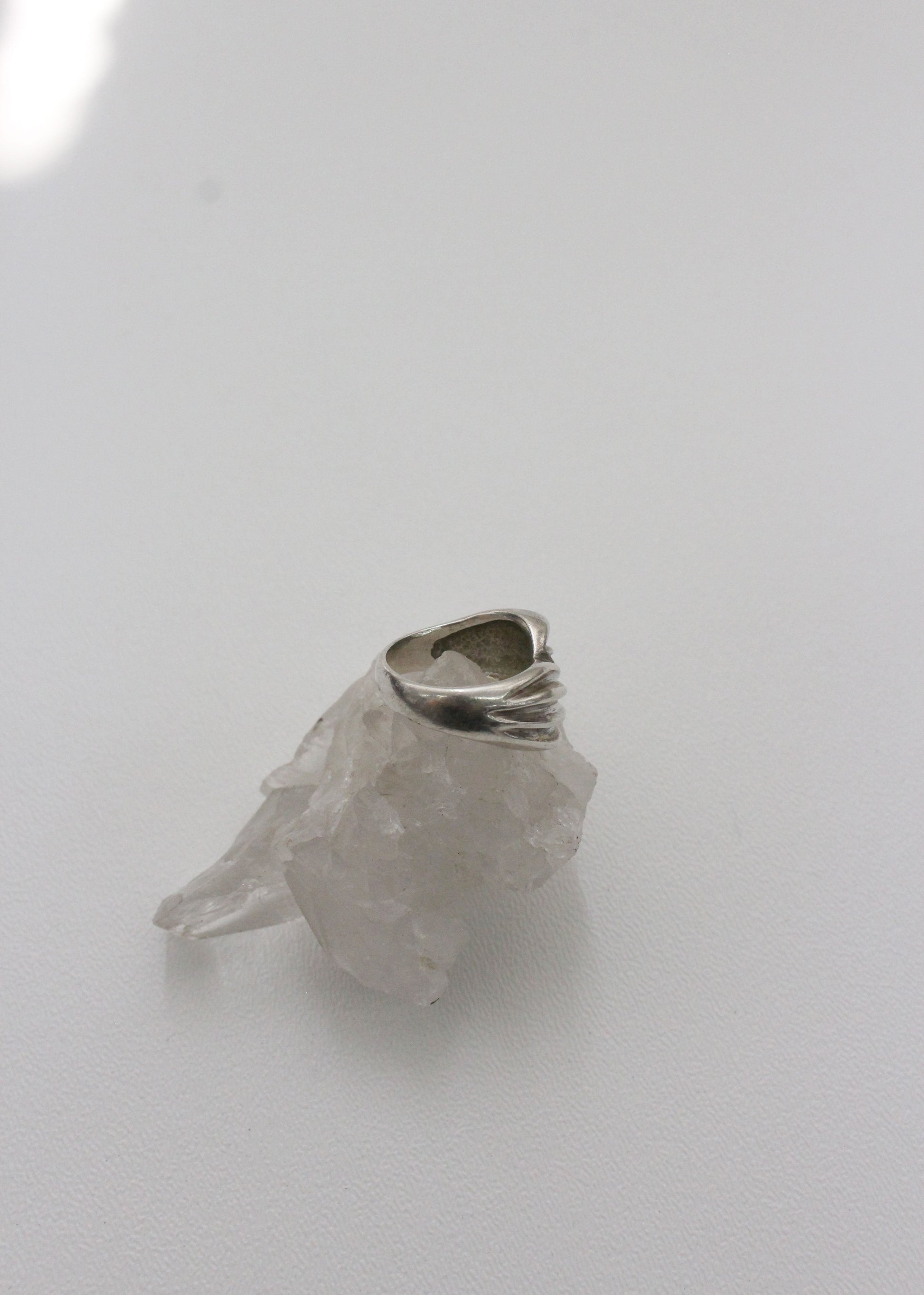 Leaf Sterling Silver Ring 6.5