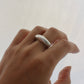 Bar Sterling Silver Ring 6