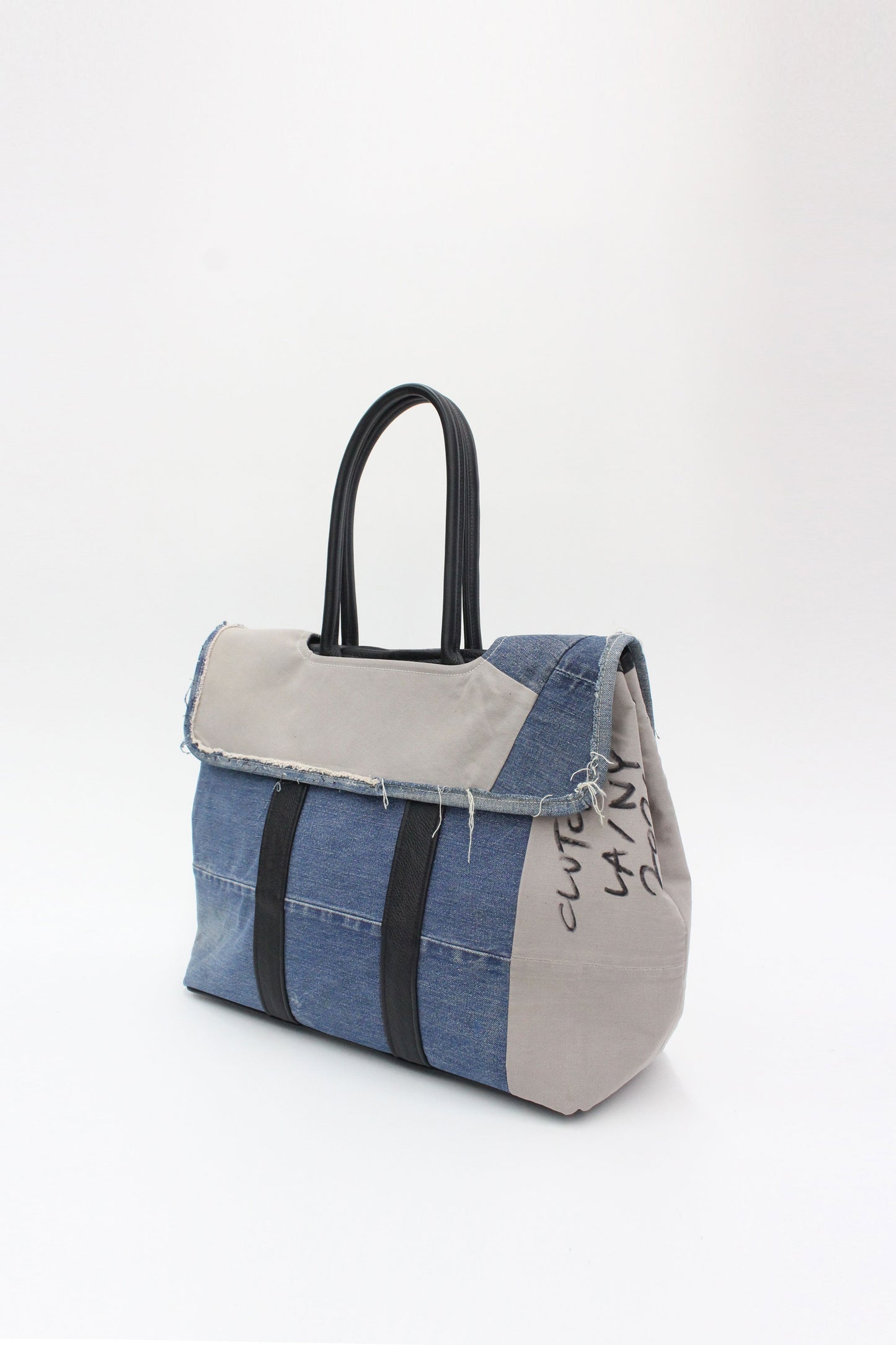 Weekend Bag M Denim quilt