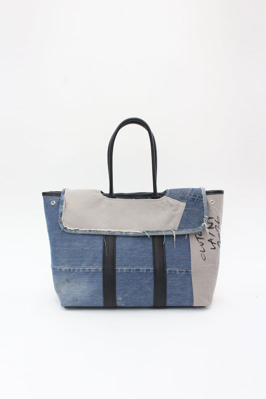Weekend Bag M Denim quilt