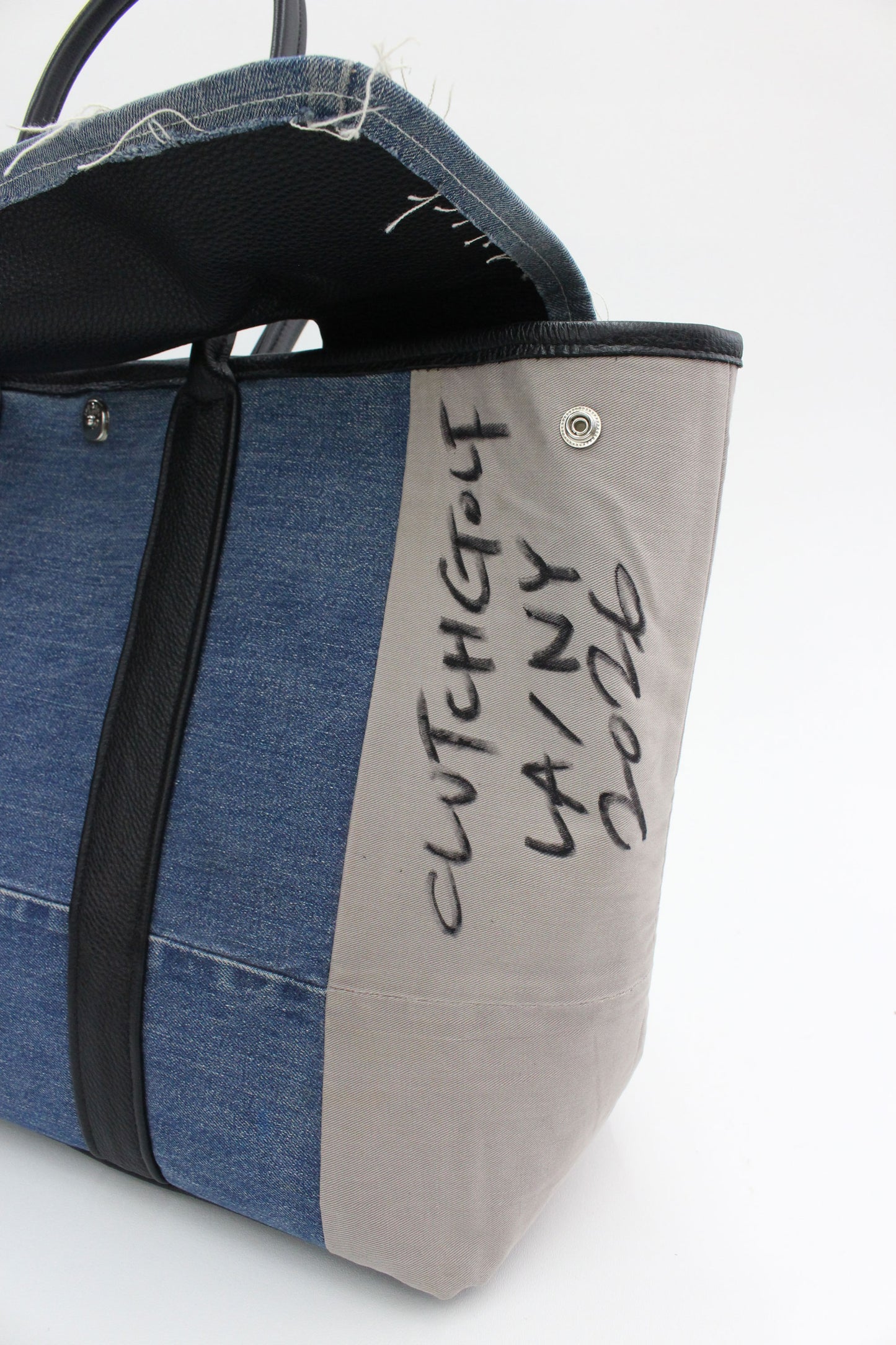 Weekend Bag M Denim quilt