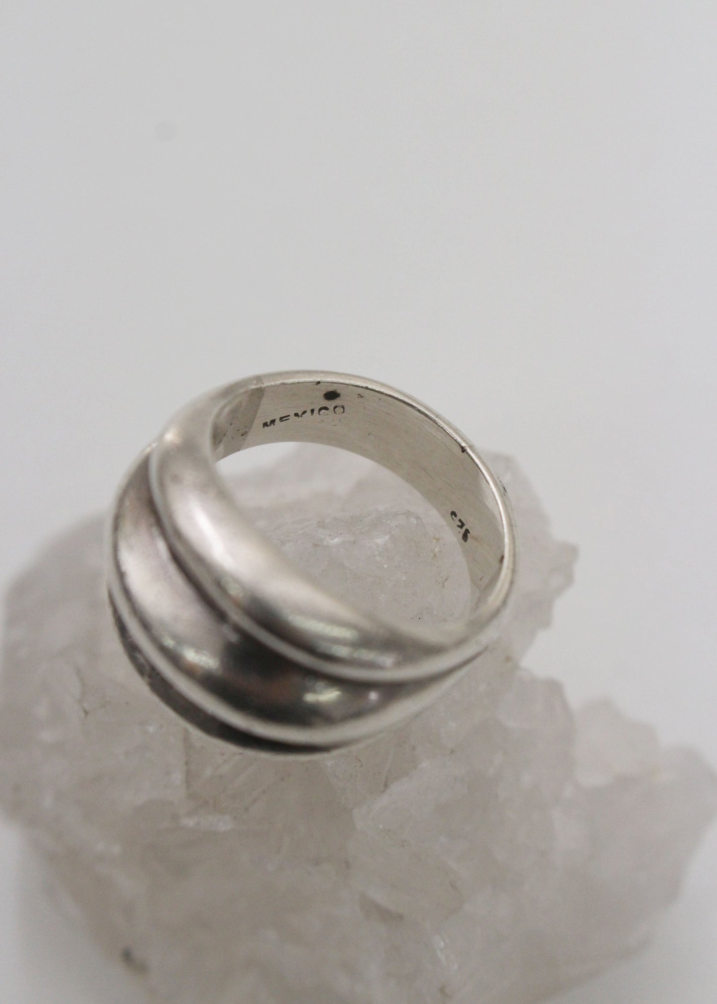 Groove Sterling Silver Ring 7.75