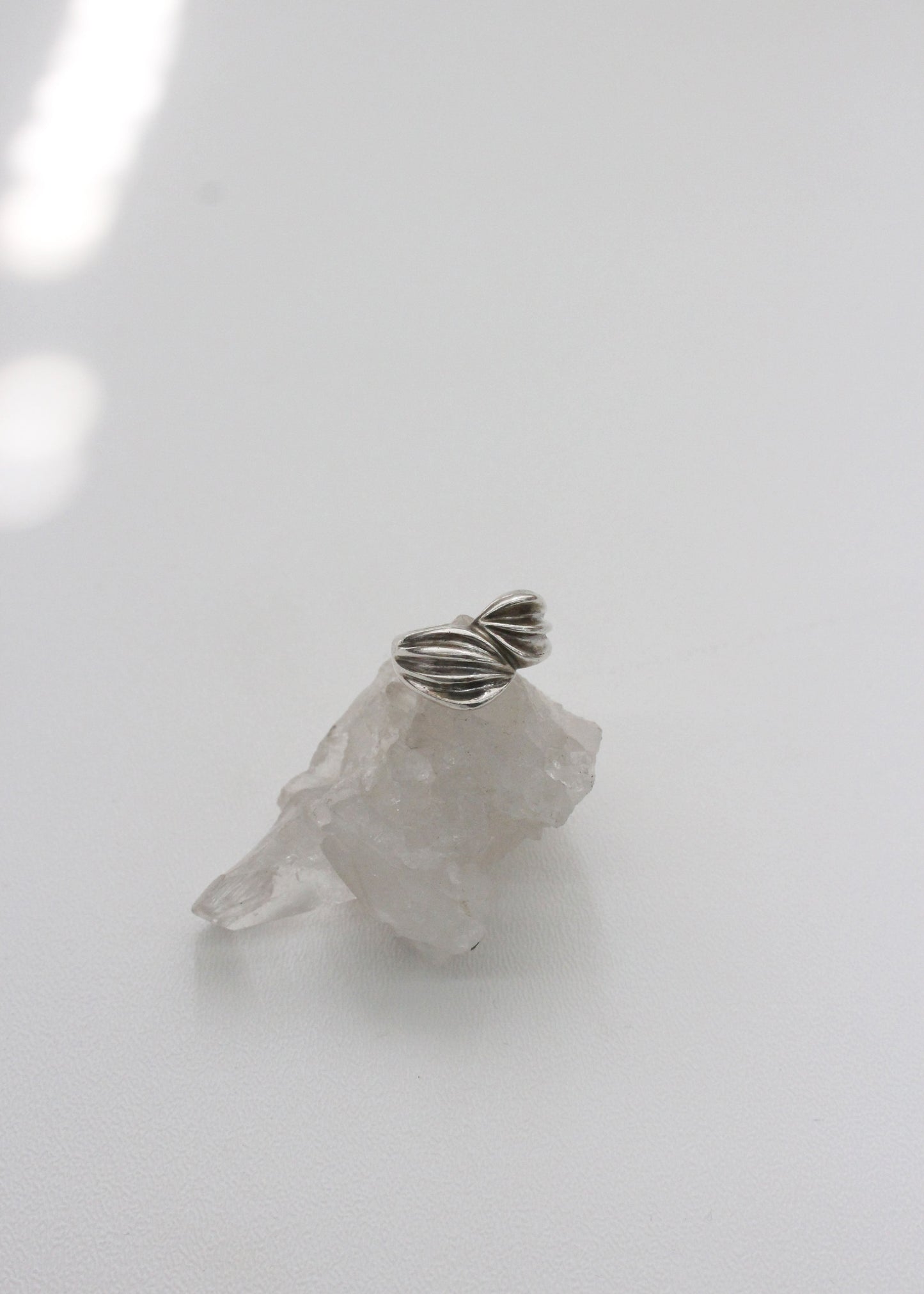 Leaf Sterling Silver Ring 6.5
