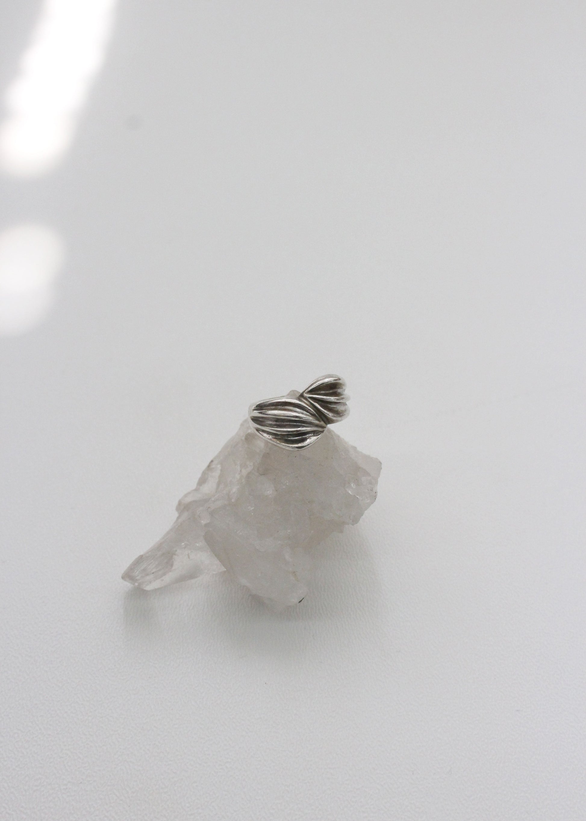 Leaf Sterling Silver Ring 6.5