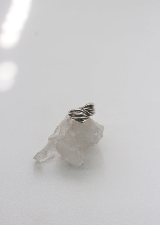 Leaf Sterling Silver Ring 6.5